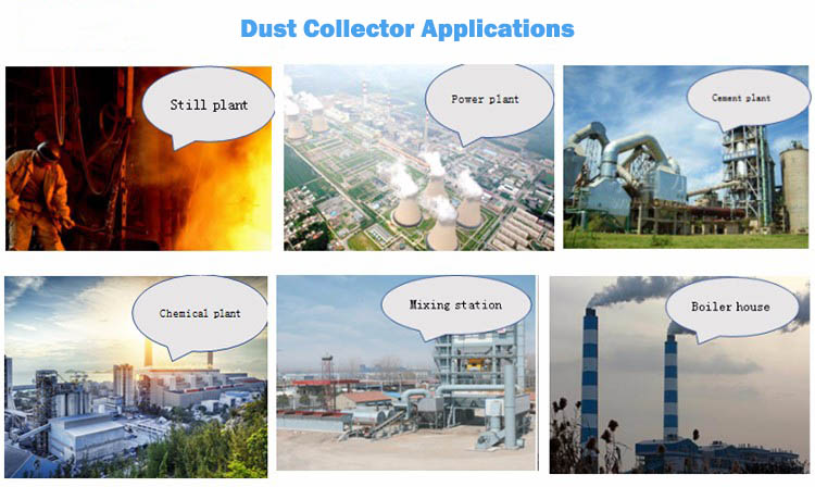 Air Box Pulse Dust Collector Suited Materials