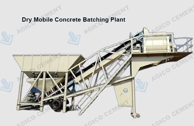 Dry Mobile Concrete Batching Plant