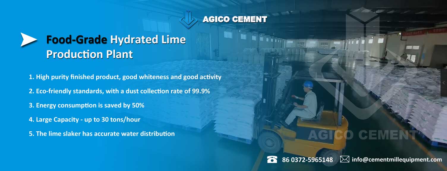 Food Grade Hydrated Lime Production Plant from AGICO