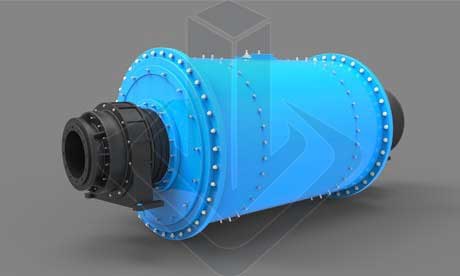 Grate Discharge Ball Mill 3d Model