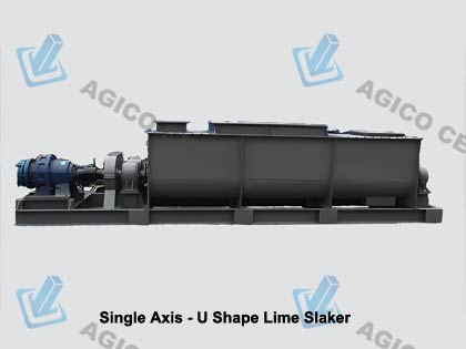 Single Axis U Shaped Tank Lime Slaker