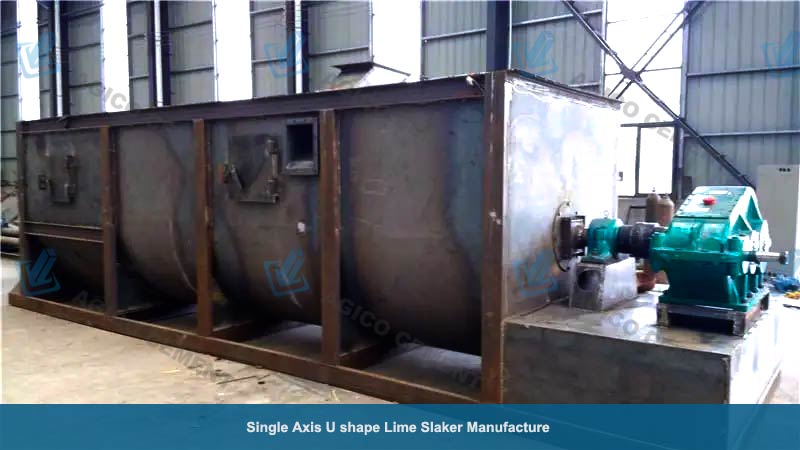 Single Axis U shape Lime Slaker Manufacture